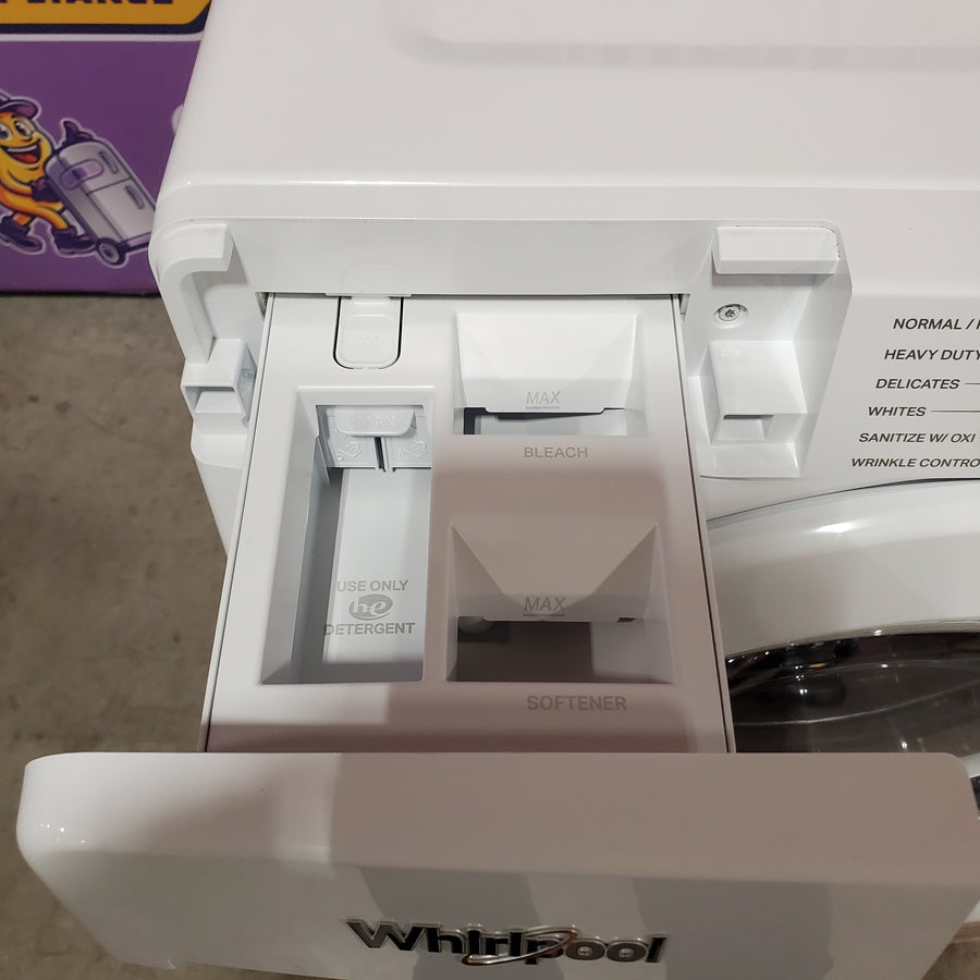 Whirlpool White Front Load Energy Star 4.5 Cu. Ft. Washer with Tumble Fresh Option and Sanitize Cycle with Oxi 22442616 - WFW4720RW - Open Box