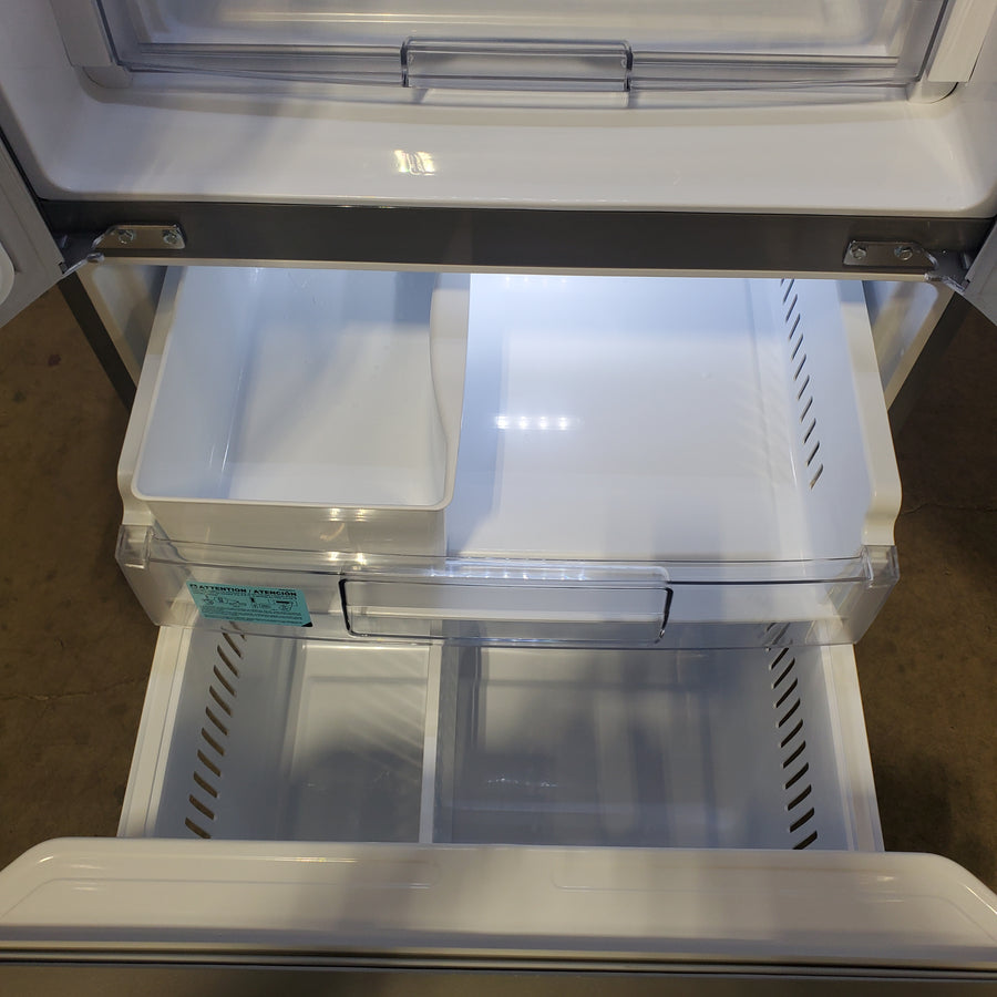LG 22 cu. ft. 30-inch Wide French Door Refrigerator in Stainless Steel LFCS22520S - Scratch & Dent (Moderate)