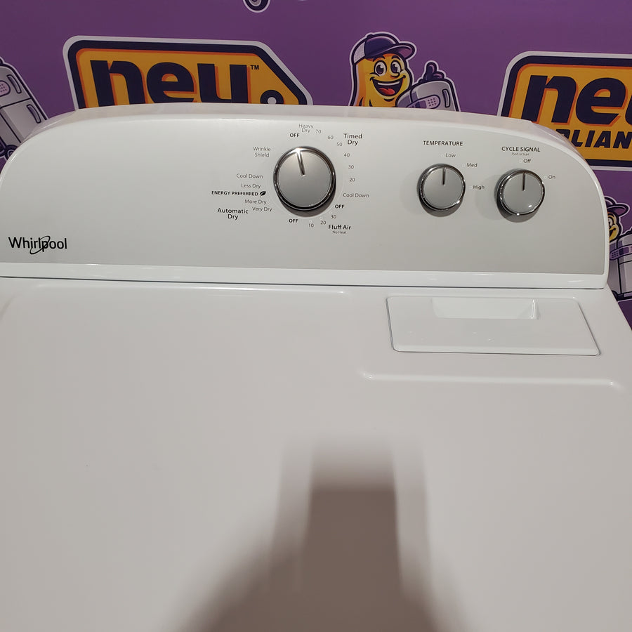 Whirlpool White Electric Extra Large 7.0 Cu. Ft. Dryer with Wrinkle Shield 22421771 - WED4815EW - Scratch & Dent (Minor)