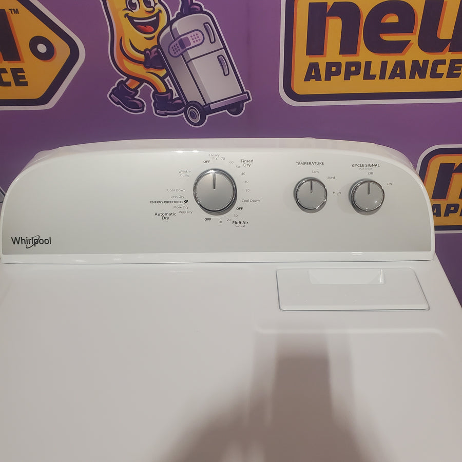 Whirlpool Top Load 3.5 Cu. Ft. Washer with Deep Water Wash Option WTW4816FW - Certified Refurbished and Whirlpool Vented 7.0 Cu. Ft. Electric Dryer WED4815EW - Scratch & Dent (Moderate)