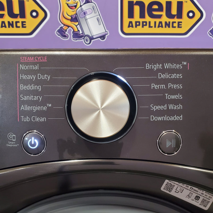 LG Front Load 4.5 Cu. Ft. Washer with TurboWash 360 Technology WM4000HBA - Scratch & Dent (Minor) and LG Smart Wi-Fi Enabled Front Load Electric 7.4 Cu. Ft. Dryer with TurboSteam 16267 - DLEX4000B - Scratch & Dent (Minor)