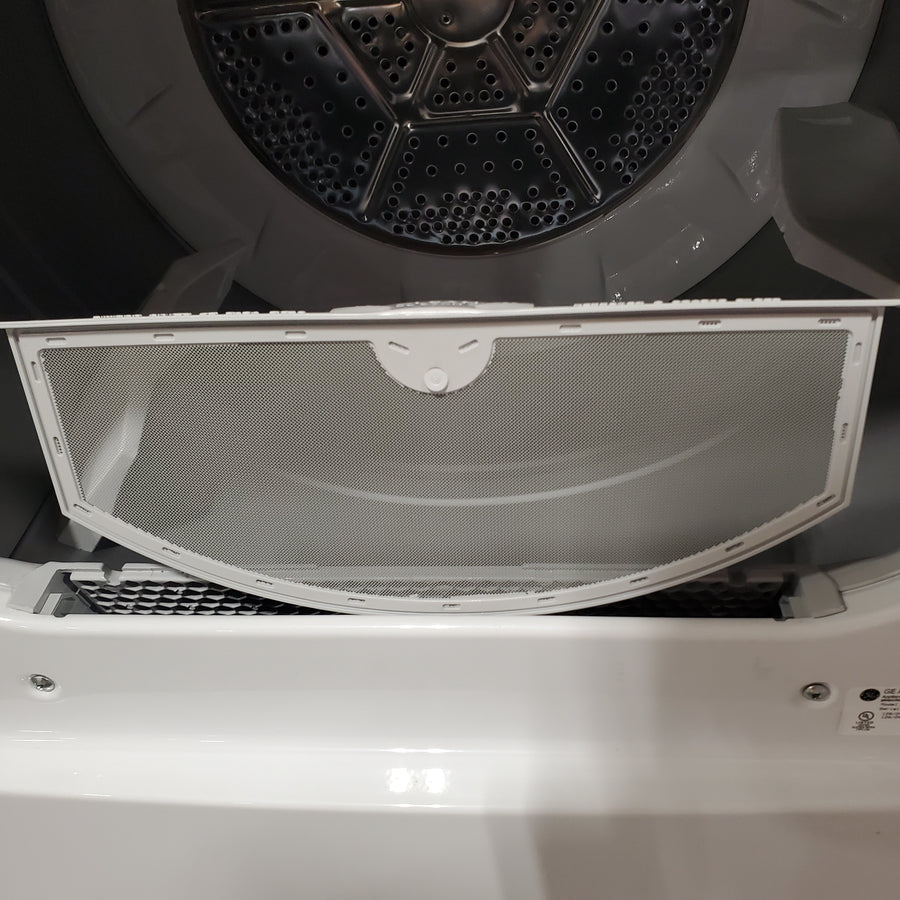 Hotpoint® 4.0 cu. ft. Capacity Washer with Cold Plus and Water Level Control HTW265ASWWW - Scratch & Dent (Moderate) and Hotpoint 6.2 cu. ft. Capacity Electric Dryer with Up To 120 ft. Venting and Shallow Depth HTX26EASWWW - Open Box