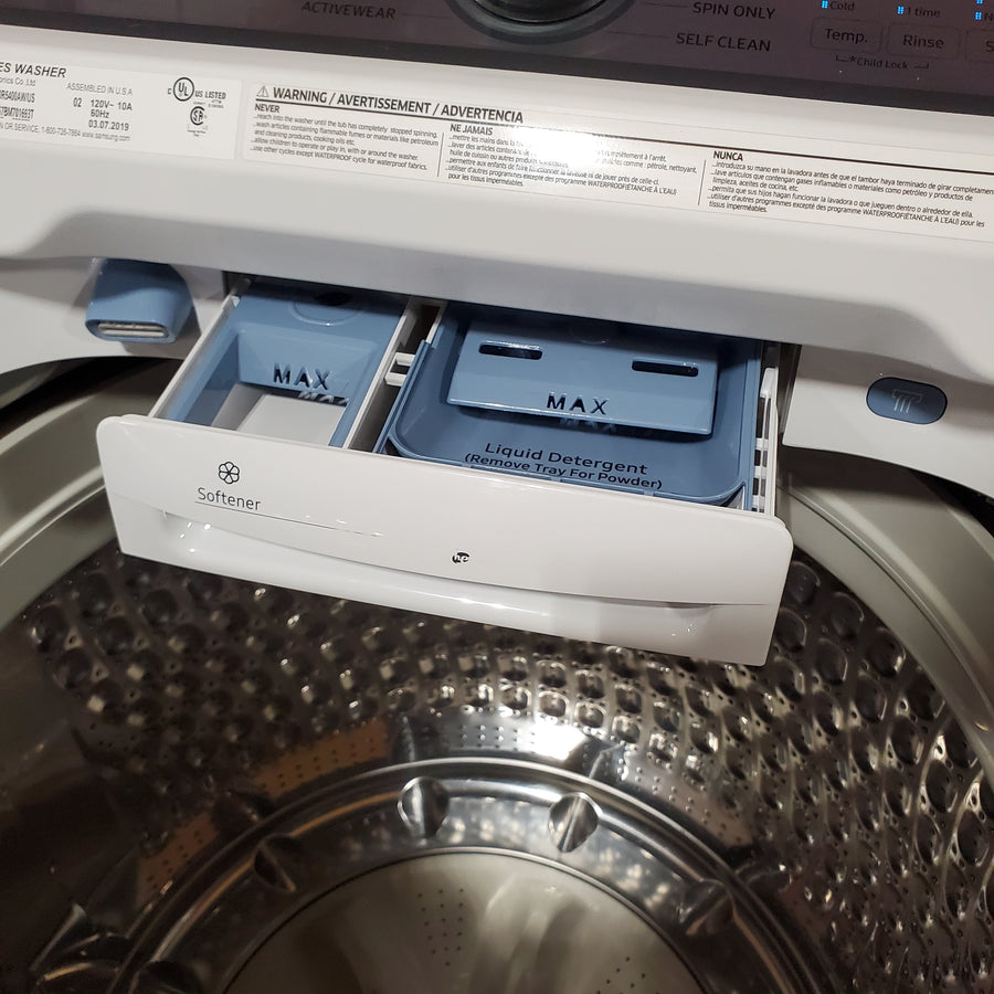 Samsung Top Load 5.0 Cu. Ft. Washer with Super Speed in White WA50R5400AW - Certified Refurbished