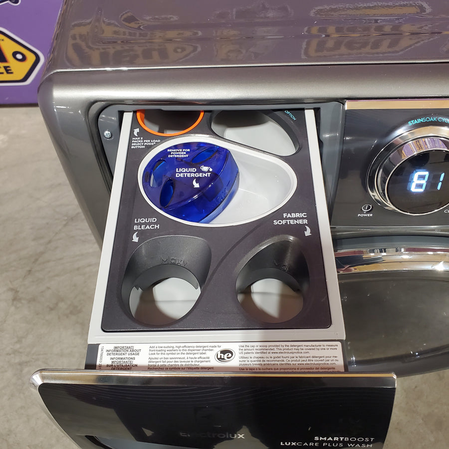 Electrolux Titanium Front Load 600 Series 4.5 Cu. Ft. Washer with Smartboost and Hand Wash Cycle 22521682 - ELFW7637AT - Open Box