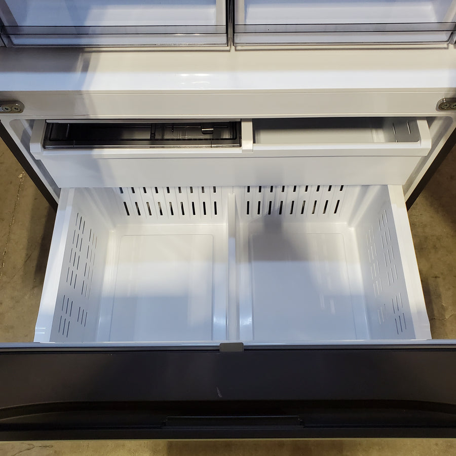 Samsung Bespoke Stainless Steel 3 Door French Door 30 Cu. Ft. Refrigerator with Beverage Center RF30BB660012 - Scratch & Dent (Minor)