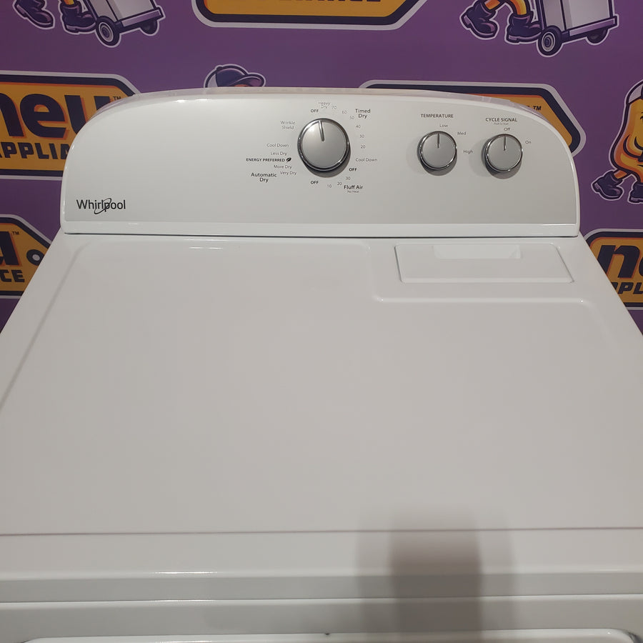 Whirlpool White Electric Extra Large 7.0 Cu. Ft. Dryer with Wrinkle Shield 22421742 - WED4815EW - Scratch & Dent (Minor)