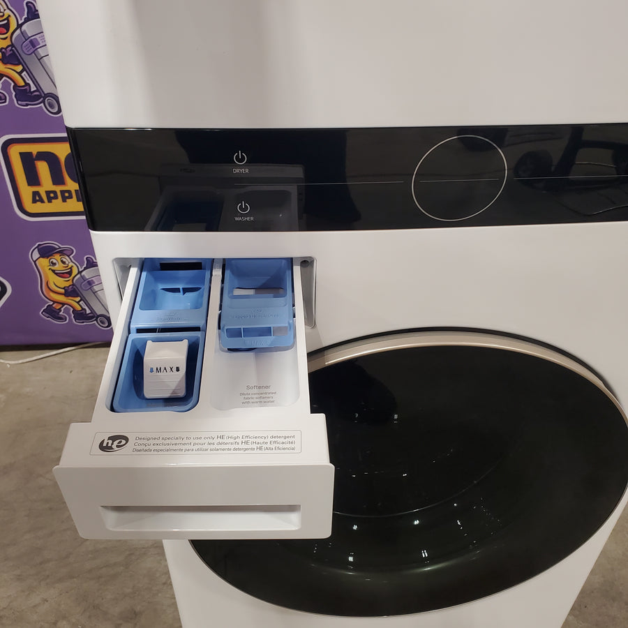LG Front Load Wash Tower with Center Control 4.5 Cu. Ft. Washer and 7.4 Cu. Ft. Dryer WKE100HWA - Open Box