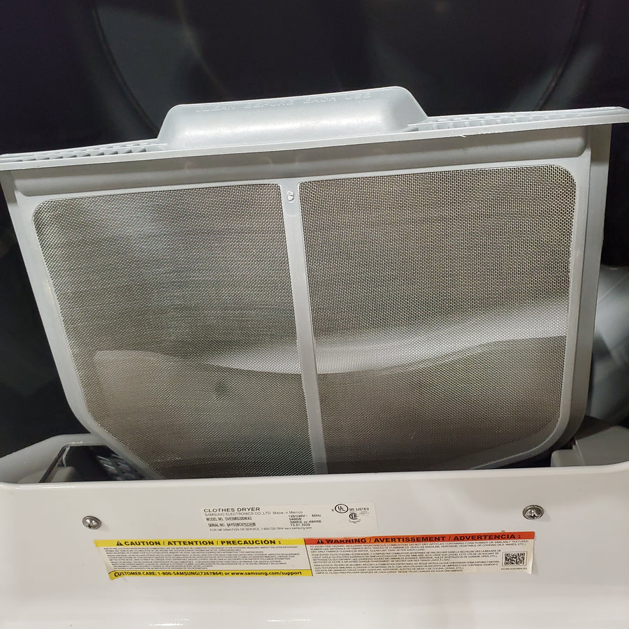 Samsung White Top Load 5.0 Cu. Ft. Washer with Active Water Jet WA50R5200AW - Certified Refurbished and Samsung White Electric 7.4 Cu. Ft. Dryer with Sensor Dry DVE50R5200W - Certified Refurbished