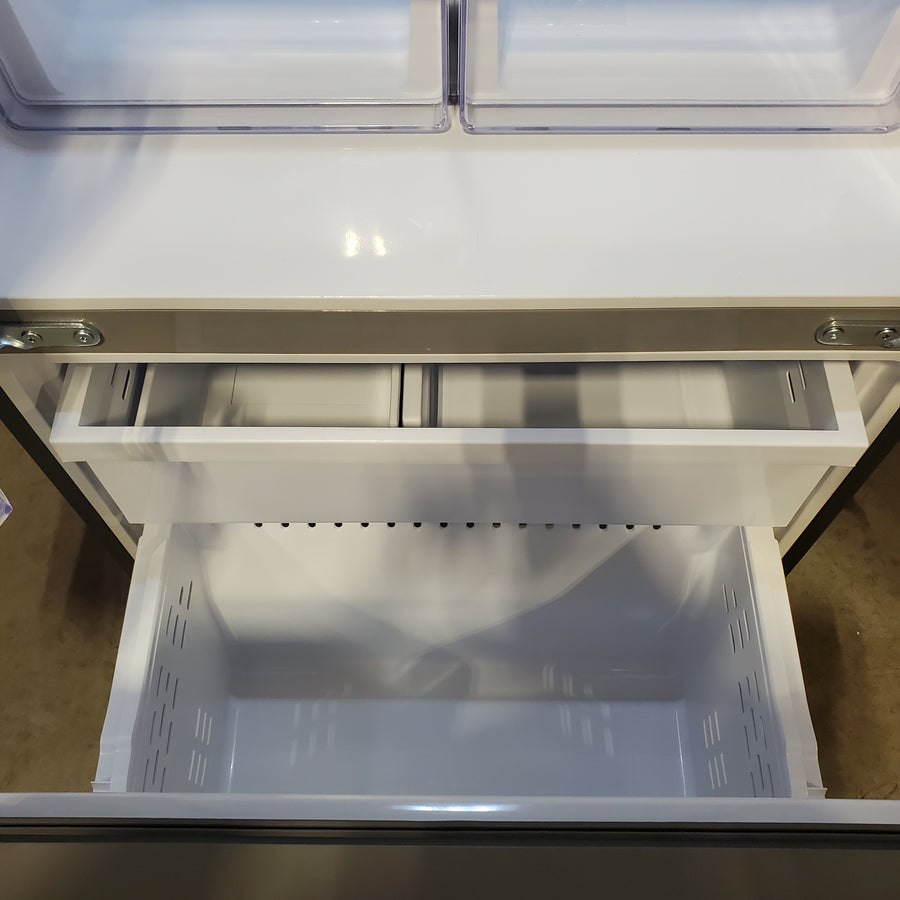 Samsung 18 cu. ft. 33" Wide 3-Door Smart Counter Depth Stainless Steel French Door Refrigerator RF18A5101SR - Scratch & Dent (Moderate)