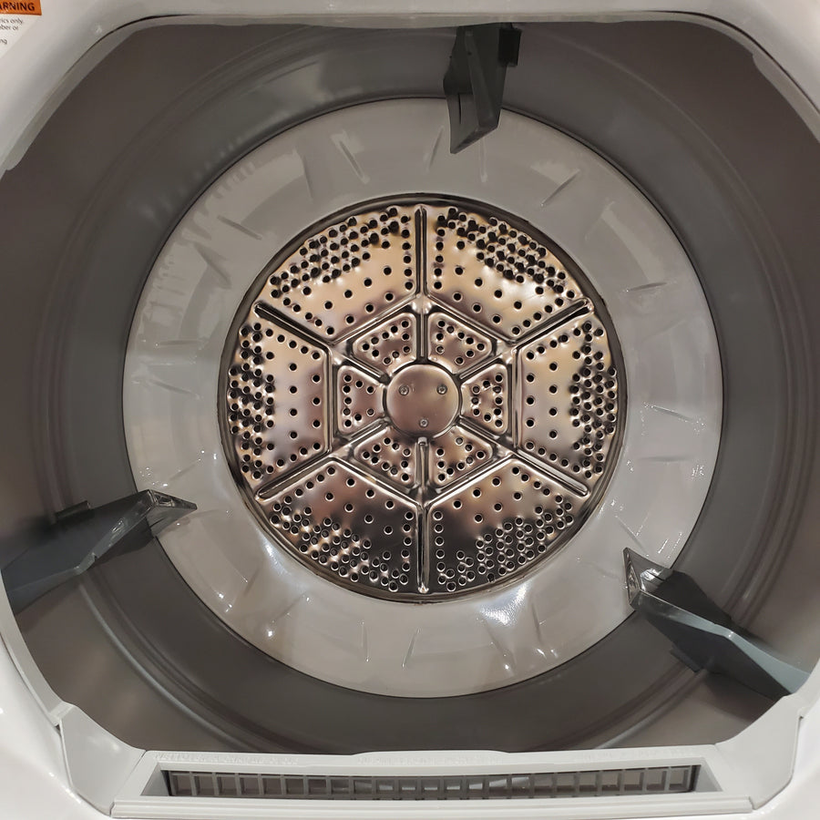 GE Unitized Spacemaker® 3.8 cu. ft. Capacity Washer with Stainless Steel Basket and 5.9 cu. ft. Capacity Electric Dryer 05121102 - GUD27ESSMWW - Certified Refurbished
