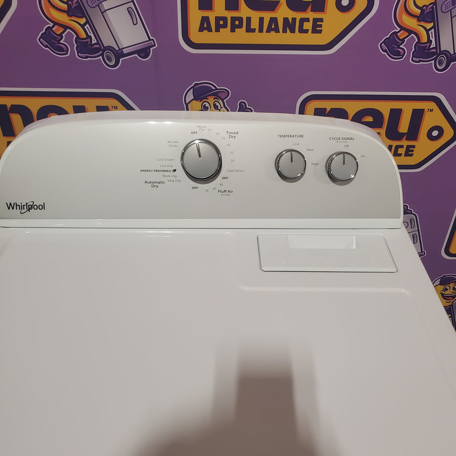 Whirlpool White Electric Extra Large 7.0 Cu. Ft. Dryer with Wrinkle Shield WED4815EW - Scratch & Dent (Minor)
