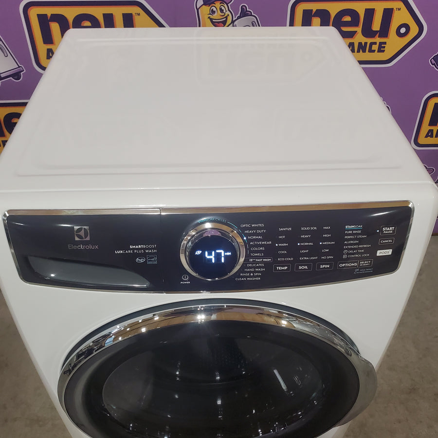 Electrolux 4.5 Cu.Ft. Stackable Front Load Washer with Steam and SmartBoost Wash System ELFW7637AW - Open Box