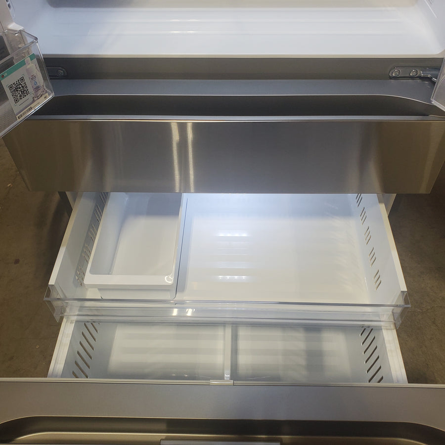 LG 29 cu. ft. Smart Standard-Depth MAX™ 4-Door French Door Refrigerator with Full-Convert Drawer™ in Print Proof Stainless Steel LF29H8330S - Scratch & Dent (Moderate)