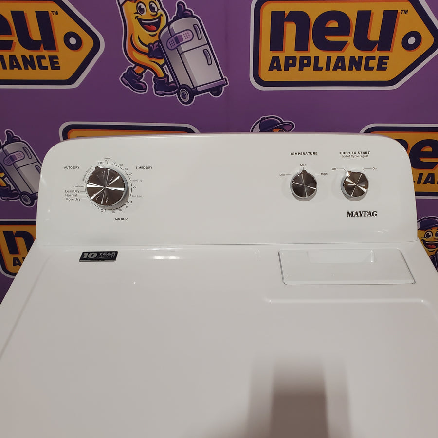 Maytag Top Load Style Electric Wrinkle Prevent 7.0 cu. ft. Dryer with Auto Dry MED4005SW - Scratch & Dent (Minor)