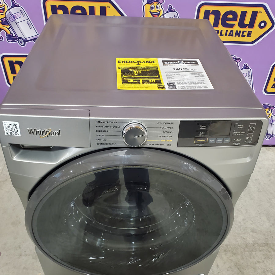 Whirlpool Radiant Silver 4.5 cu. ft. Smart Front Load ENERGY STAR® Washer with FreshFlow™ Vent System WFW5720RR - Open Box