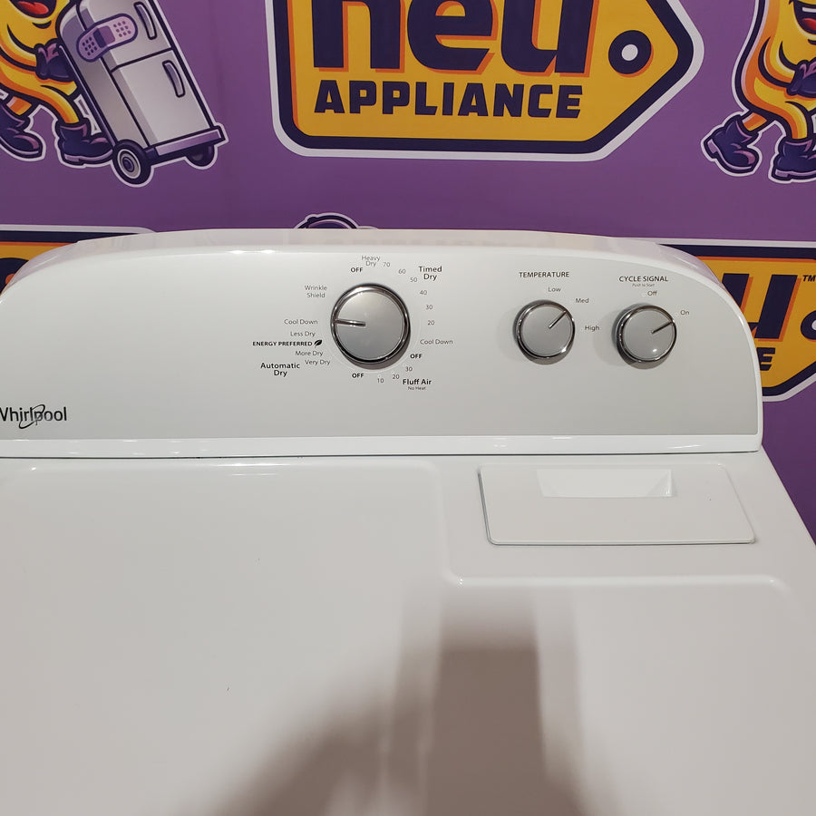 Whirlpool White Electric Extra Large 7.0 Cu. Ft. Dryer with Wrinkle Shield WED4815EW - Open Box