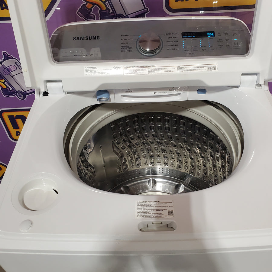 Samsung ENERGY STAR 5.0 cu. ft. Top Load Washing Machine with Active Water Jet WA50R5200AW - Certified Refurbished