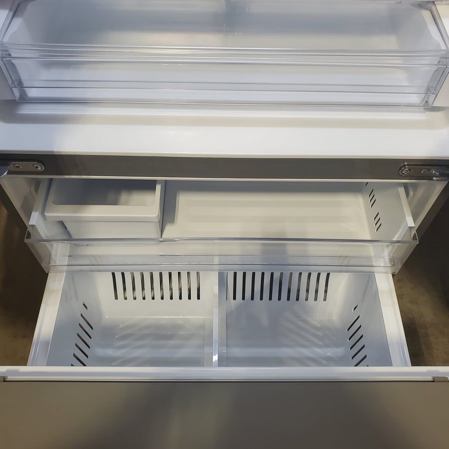 LG 26 cu ft ENERGY STAR Counter-Depth Smart French Door Refrigerator in Fingerprint Resistant Stainless Steel with Dual Ice Maker LRFXC2606S - Scratch & Dent (Moderate)