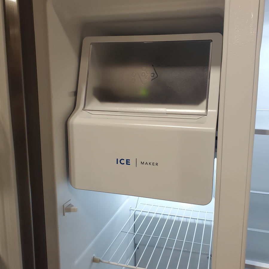 Frigidaire 25.6-cu ft ENERGY STAR Side-by-Side Refrigerator with Ice Maker in Fingerprint Resistant Stainless Steel 22421727 - FRSS26L3AF - Scratch & Dent (Minor)