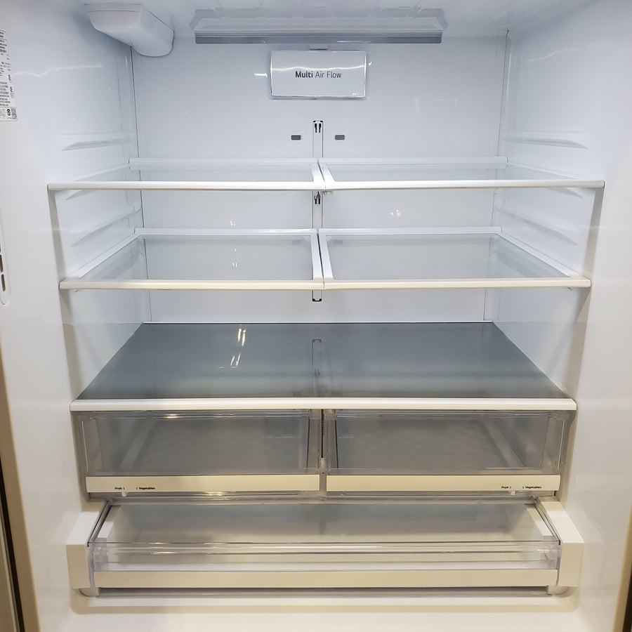 LG 28 cu. ft. 3 Door French Door, Ice and Water with Single Ice Maker in Printproof Stainless Steel LRFS28XBS - Scratch & Dent (Moderate)