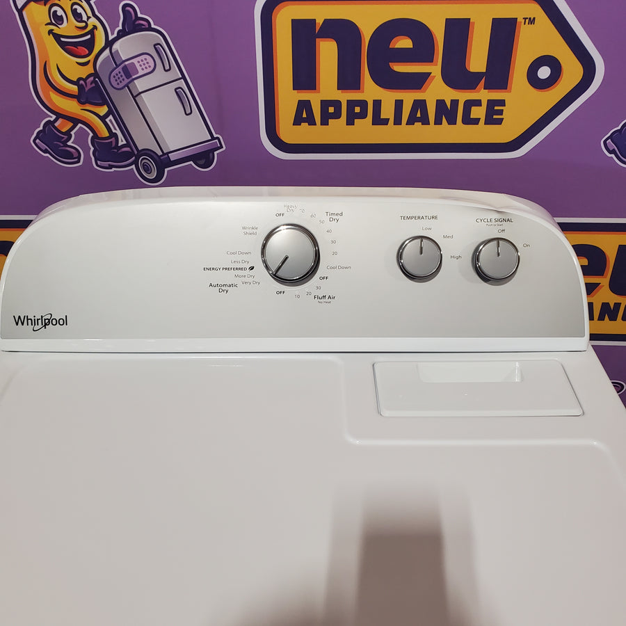 Whirlpool White Electric Extra Large 7.0 Cu. Ft. Dryer with Wrinkle Shield WED4815EW - Open Box