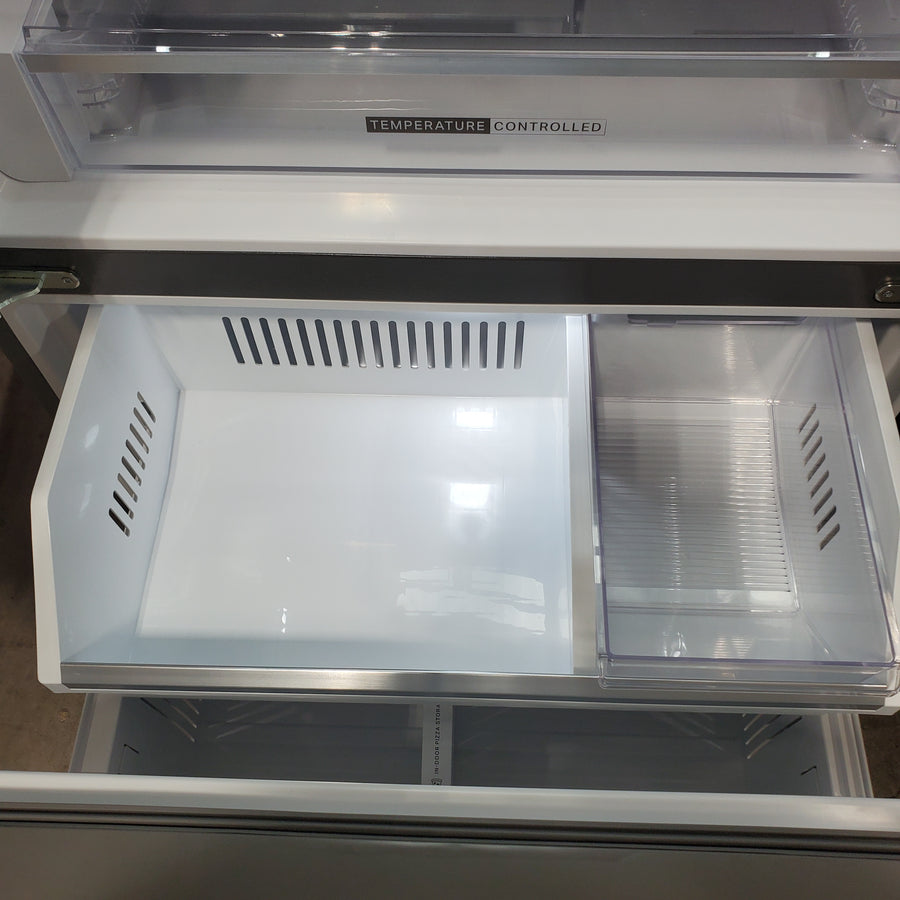 Whirlpool Counter-Depth 23.4-cu ft 3 -Door Refrigerator with Dual Ice Maker with Water and Ice Dispenser WRFC5236RZ - Scratch & Dent (Minor)