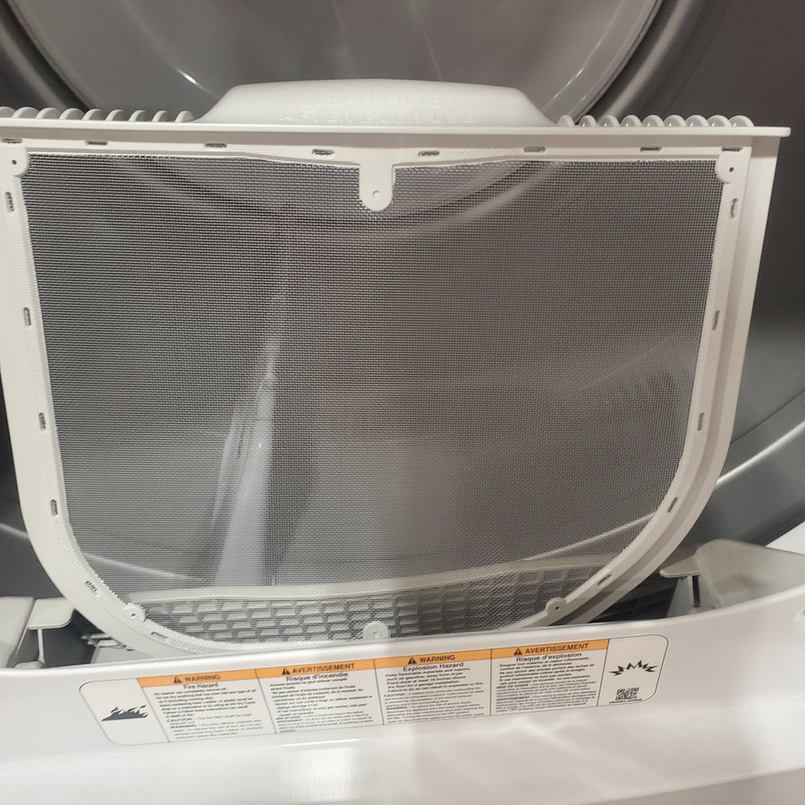 LG 7.3 Cu. Ft. Electric Rear Control Ultra Large Capacity Dryer in White with Sensor Dry DLE6100W - Open Box