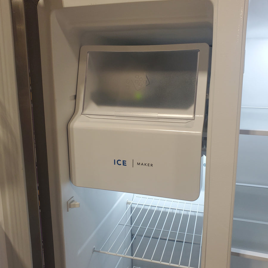Frigidaire 25.6-cu ft ENERGY STAR Side-by-Side Refrigerator with Ice Maker in Fingerprint Resistant Stainless Steel FRSS26L3AF - Scratch & Dent (Minor)