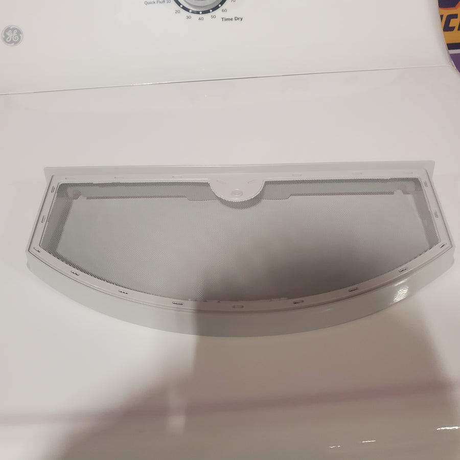GE White Electric 6.2 Cu. Ft. Capacity Dryer with Shallow Depth and Up to 120 Ft. Venting Capability GTX33EASKWW - Scratch & Dent (Minor)