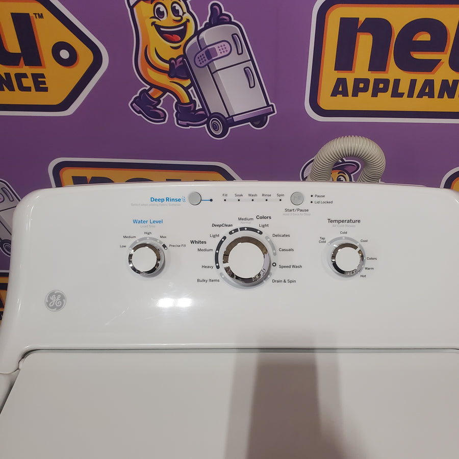GE® 4.2 cu. ft. Capacity Washer with Stainless Steel Basket GTW335ASNWW - Certified Refurbished