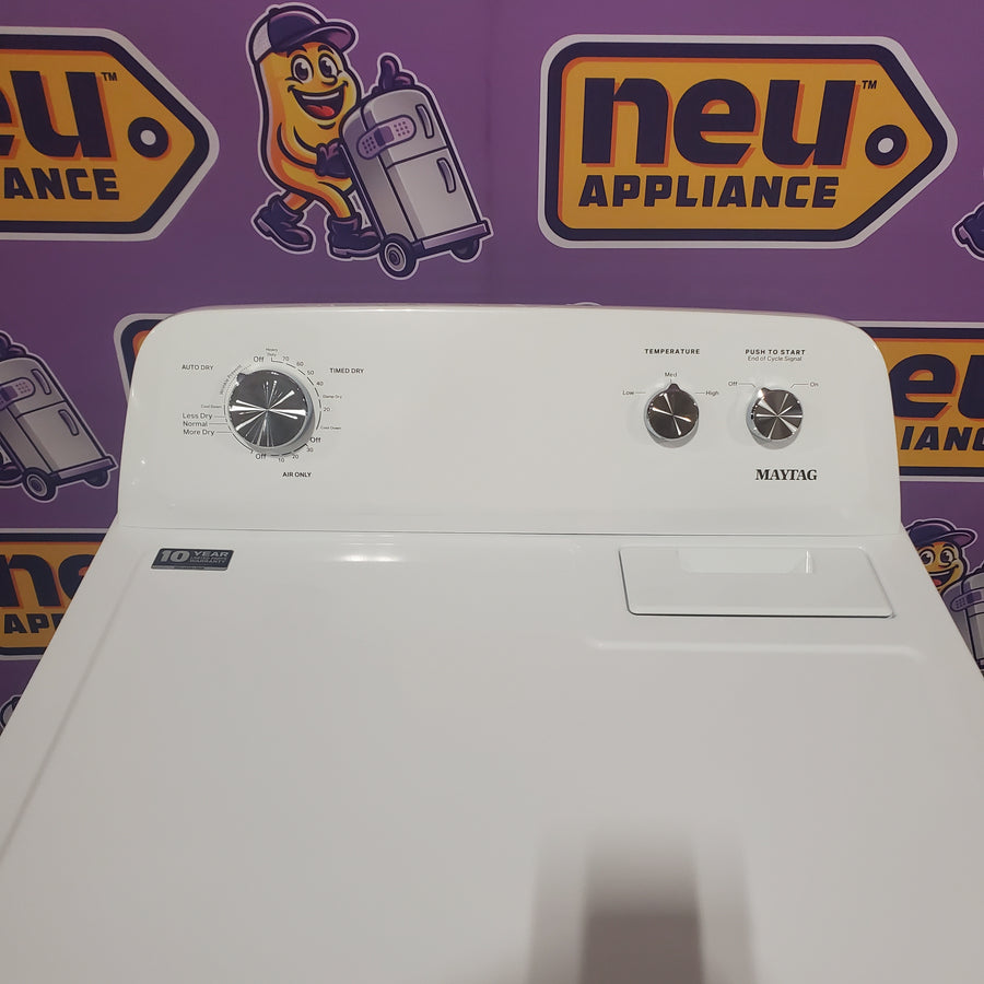 Maytag Top Load Style Electric Wrinkle Prevent 7.0 cu. ft. Dryer with Auto Dry MED4005SW - Scratch & Dent (Minor)