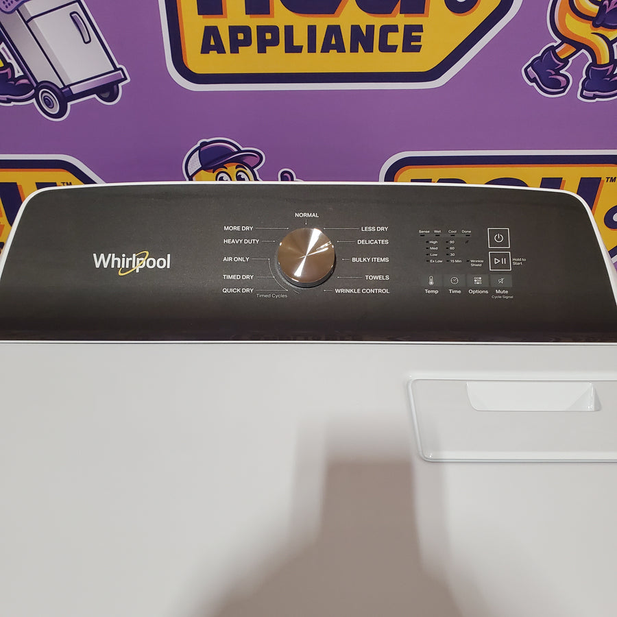 Whirlpool 7.0 cu. ft. Electric Dryer with Hamper Door 22442606 - WED5010LW - Scratch & Dent (Minor)