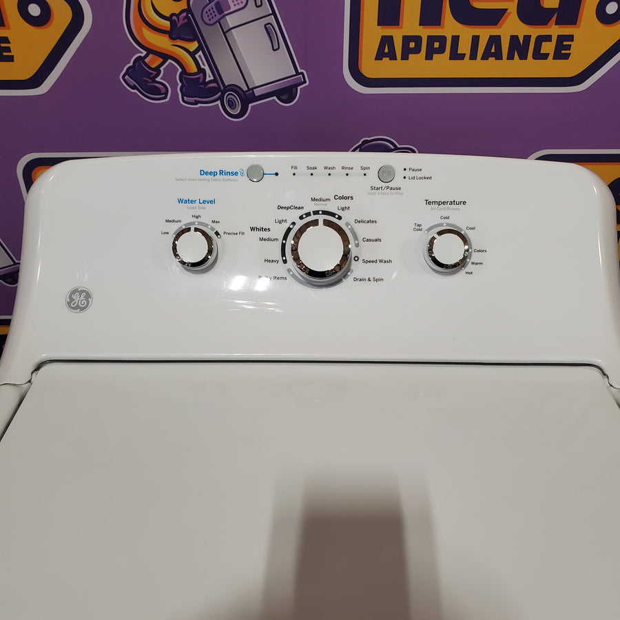 GE® 4.2 cu. ft. Capacity Washer with Stainless Steel Basket GTW335ASNWW - Certified Refurbished