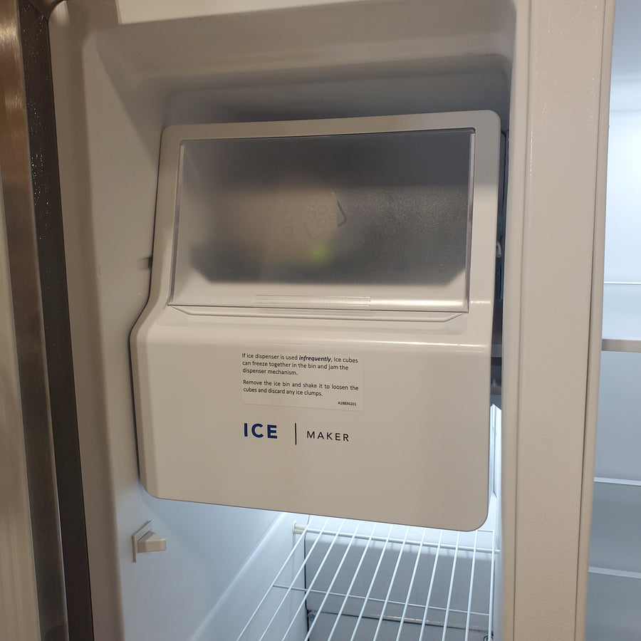 Frigidaire 25.6 cu. ft. ENERGY STAR Side by Side Refrigerator with Exterior Water and Ice Dispenser in Stainless Steel FRSS2623AS - Scratch & Dent (Moderate)