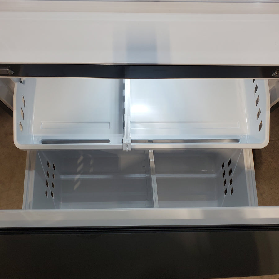 GE 20.6 cu. ft. Counter Depth French Door Refrigerator in Fingerprint Resistant Stainless, ENERGY STAR GYE21JYMFS - Scratch & Dent (Minor)