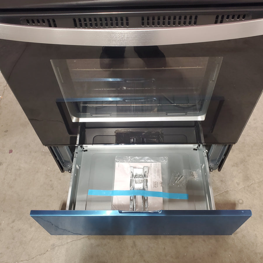 Whirlpool Stainless Steel 4.8 cu. ft. Electric Range with Keep Warm Setting and Large Oven Window WFC150M0JS - Open Box