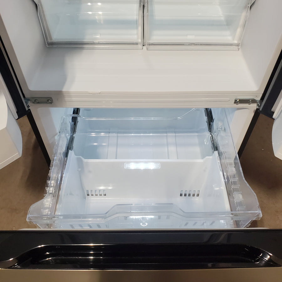 Vissani 30 in. 18.4 cu. ft. Standard-Depth French Door Bottom Freezer Refrigerator in Fingerprint Resistant Stainless Steel Look MDFDBM18SS6 - Scratch & Dent (Minor)