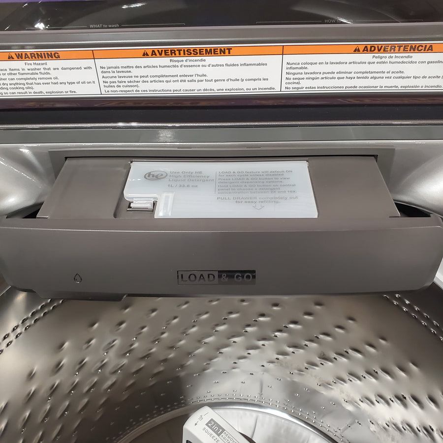 Whirlpool Chrome Shadow 5.2 - 5.3 cu. ft. ENERGY STAR Top Load Washer with 2 in 1 Removable Agitator and Load & Go™ Dispenser 22521691 - WTW8127LC - Open Box