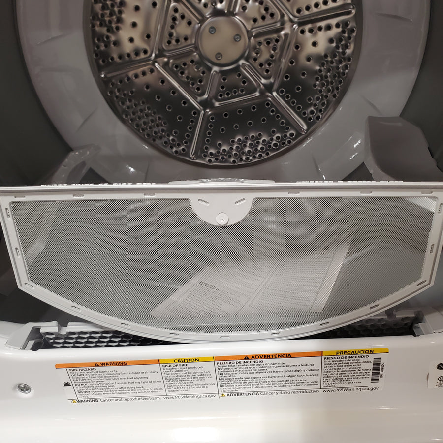 Hotpoint® 4.0 cu. ft. Capacity Washer with Cold Plus and Water Level Control HTW265ASWWW - Scratch & Dent (Minor) and Hotpoint 6.2 cu. ft. Capacity Electric Dryer with Up To 120 ft. Venting and Shallow Depth HTX26EASWWW - Scratch & Dent (Moderate)
