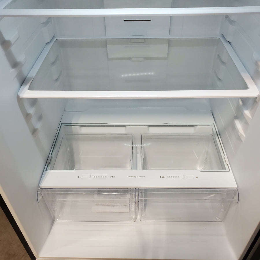 Vissani 18.1 cu. ft. Top Freezer Refrigerator in Fingerprint Resistant Stainless Steel Look, Garage Ready MDTF18SSR5 - Scratch & Dent (Major)