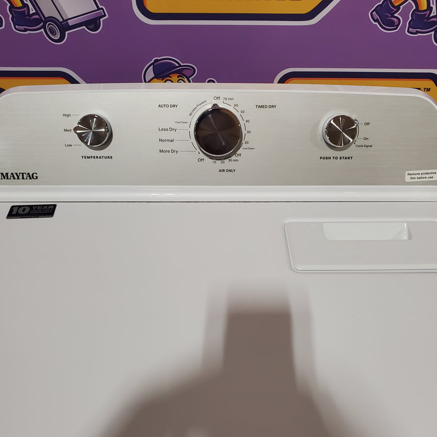Maytag 4.5 cu. ft. Capacity Top Load Washer with Power™ Agitator and Deep Fill MVW4505MW - Open Box and Maytag 7.0 cu. ft. Capacity Top Load Electric Wrinkle Prevent Dryer 16288 - MED4500MW - Open Box