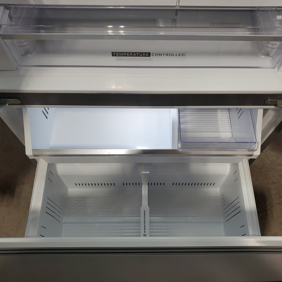 Whirlpool Counter-Depth 23.4-cu ft 3 -Door Refrigerator with Dual Ice Maker with Water and Ice Dispenser WRFC5236RZ - Scratch & Dent (Minor)