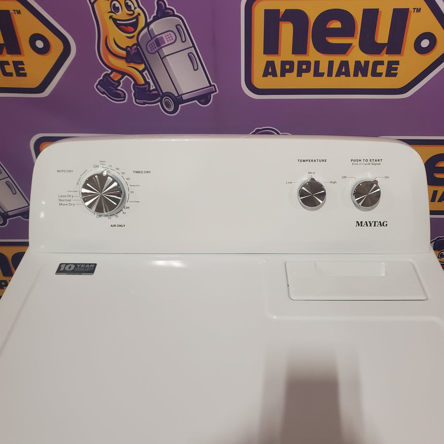 Maytag Top Load Style Electric Wrinkle Prevent 7.0 cu. ft. Dryer with Auto Dry MED4005SW - Open Box