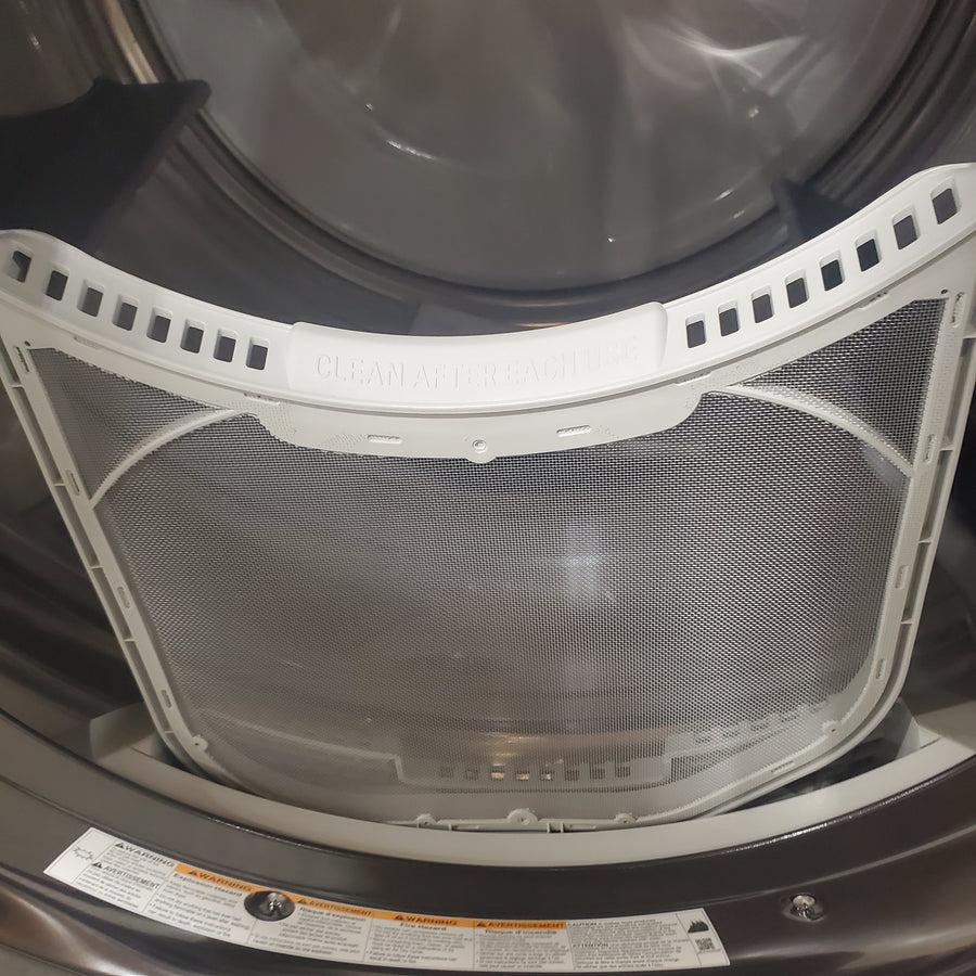 LG 7.4 cu. ft. Ultra Large Capacity Smart Front Load Electric Dryer with Built-In Intelligence & TurboSteam® DLEX6700B - Scratch & Dent (Minor)