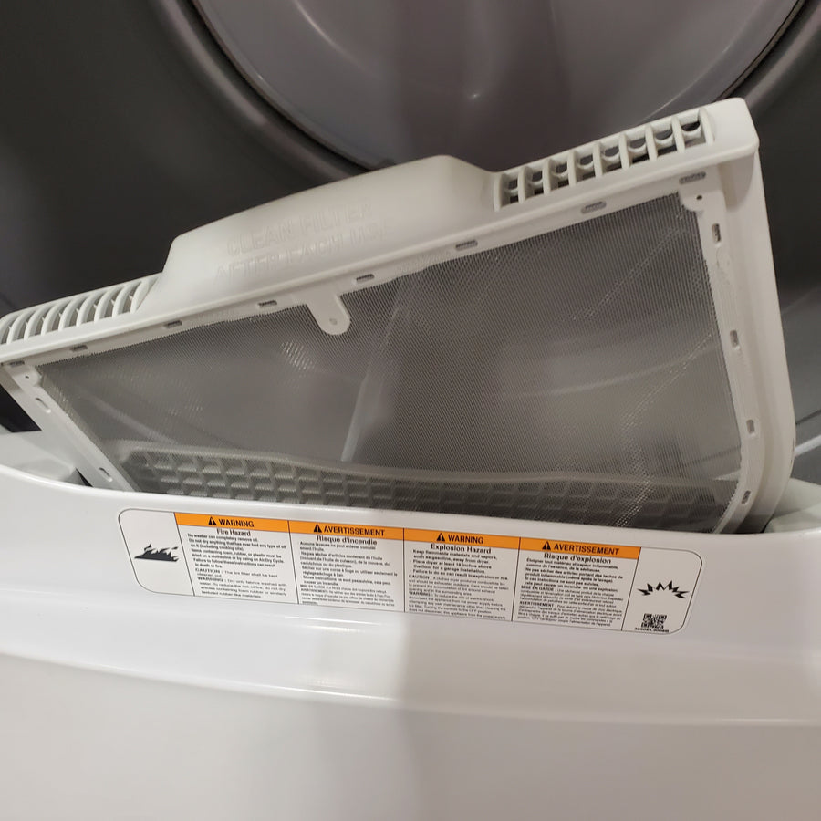 LG 7.3 Cu. Ft. Electric Rear Control Ultra Large Capacity Dryer in White with Sensor Dry 3511234 - DLE6100W - Certified Refurbished