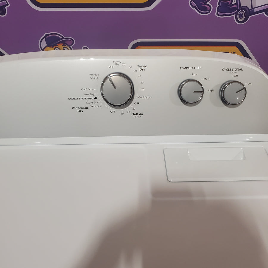 Whirlpool White Electric Extra Large 7.0 Cu. Ft. Dryer with Wrinkle Shield 22142789 - WED4815EW - Open Box