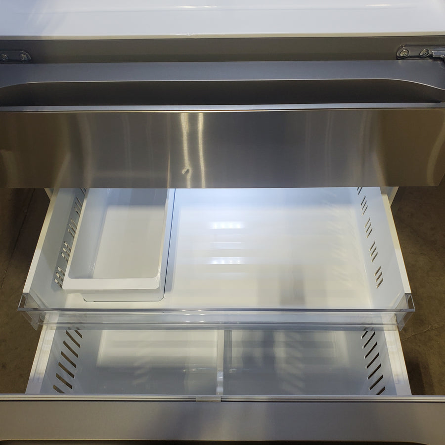 LG 29 cu. ft. Smart Standard-Depth MAX™ 4-Door French Door Refrigerator with Full-Convert Drawer™ in Print Proof Stainless Steel LF29H8330S - Scratch & Dent (Moderate)