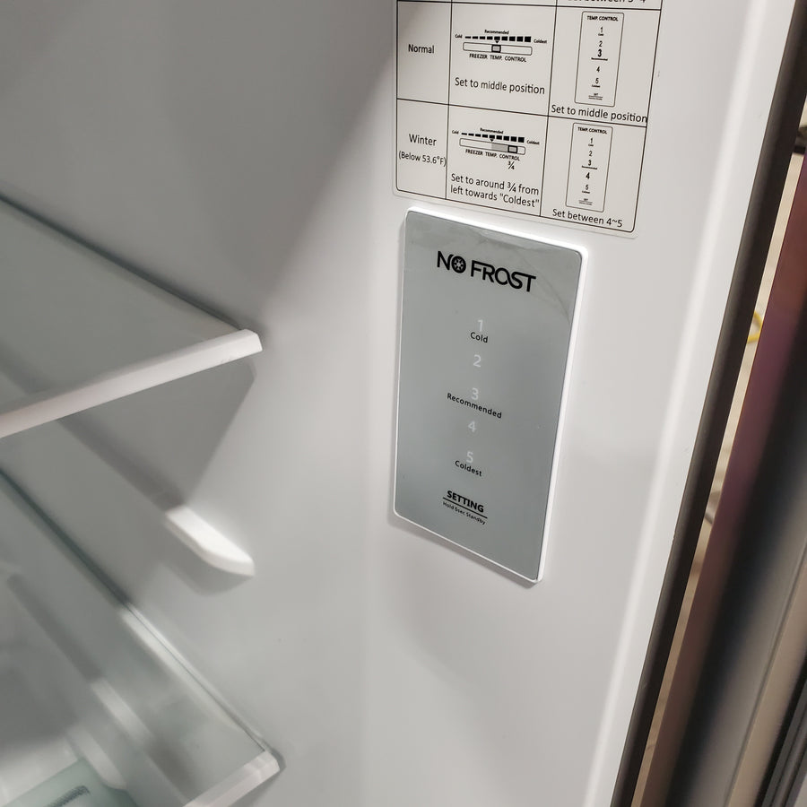 Vissani 18 cf Top Freezer Refrigerator-Stainless Look-E*Star-Garage Ready VRT180P3AVE - Scratch & Dent (Major)