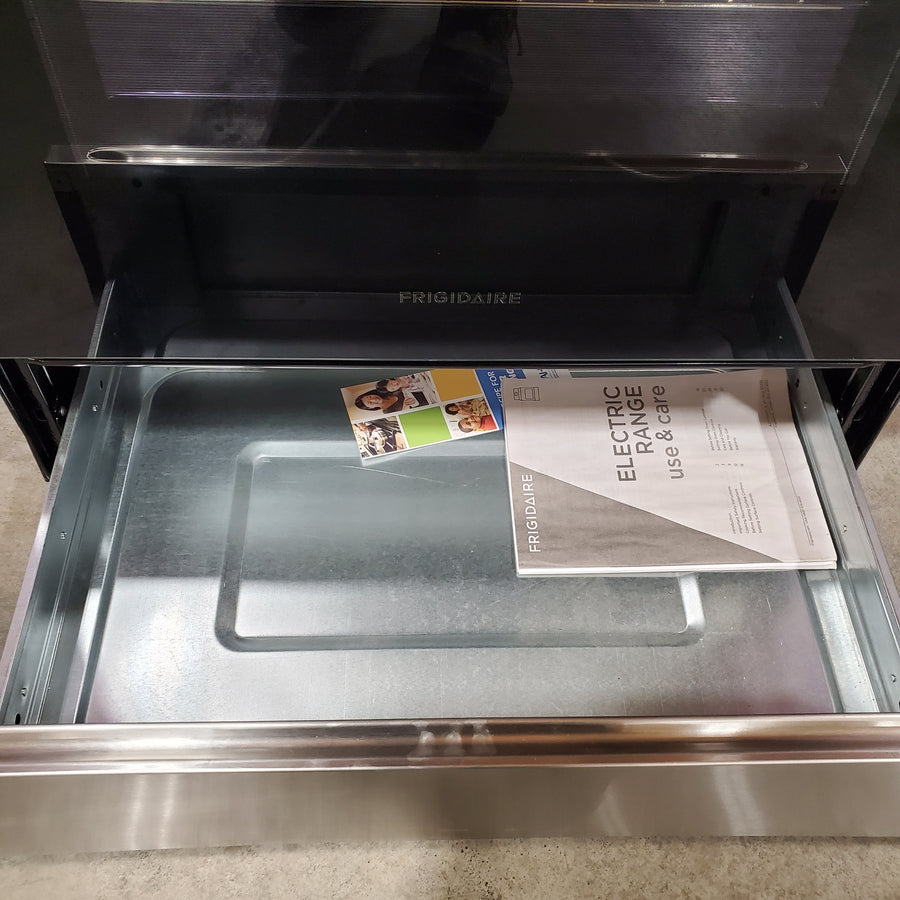 Frigidaire 5.3 Cu ft. Freestanding Electric Range with Quick Boil Element in Stainless Steel FCRG3052BS - Scratch & Dent (Minor)