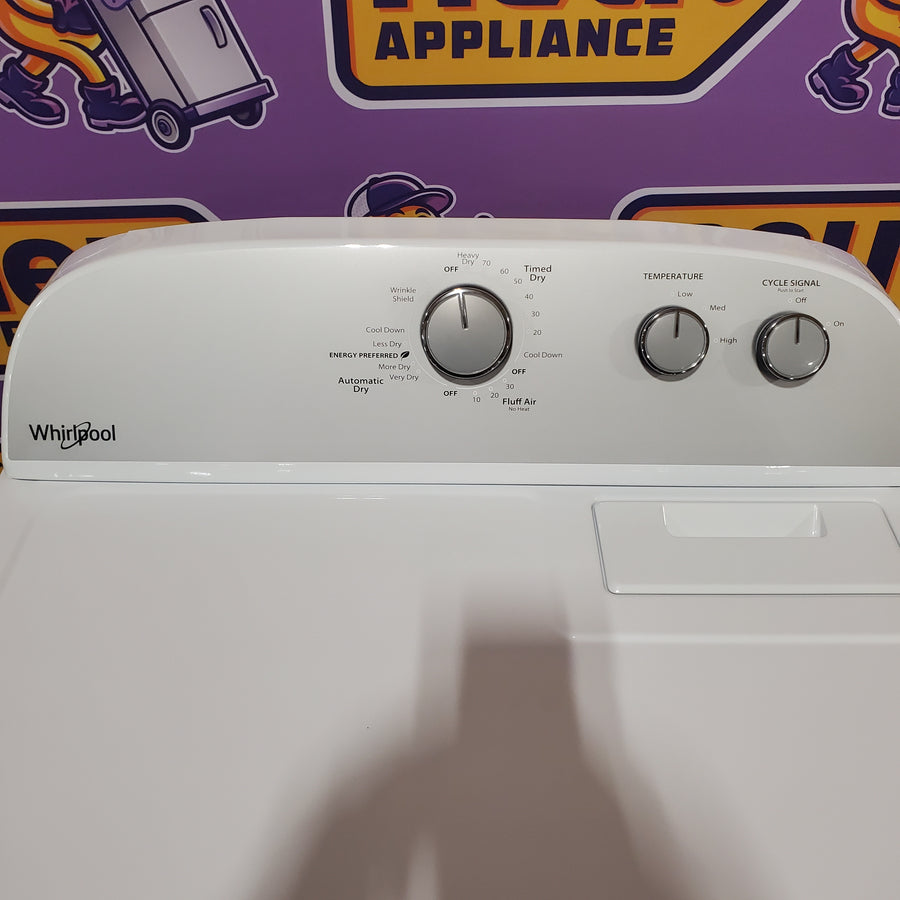 Whirlpool White Electric Extra Large 7.0 Cu. Ft. Dryer with Wrinkle Shield 22421743 - WED4815EW - Open Box